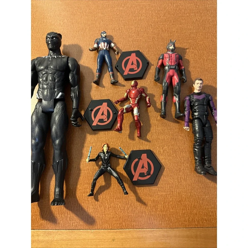 Marvel Avengers‎ Action Figure Lot Of 6, Hawkeye, Black Panther